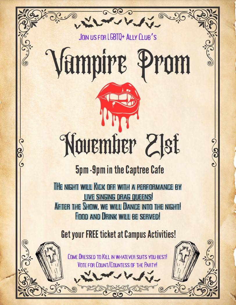 Vampire Prom Flyer 2025