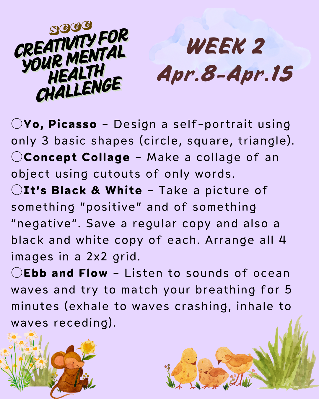 April Creativity Challenge April Creativity Challenge