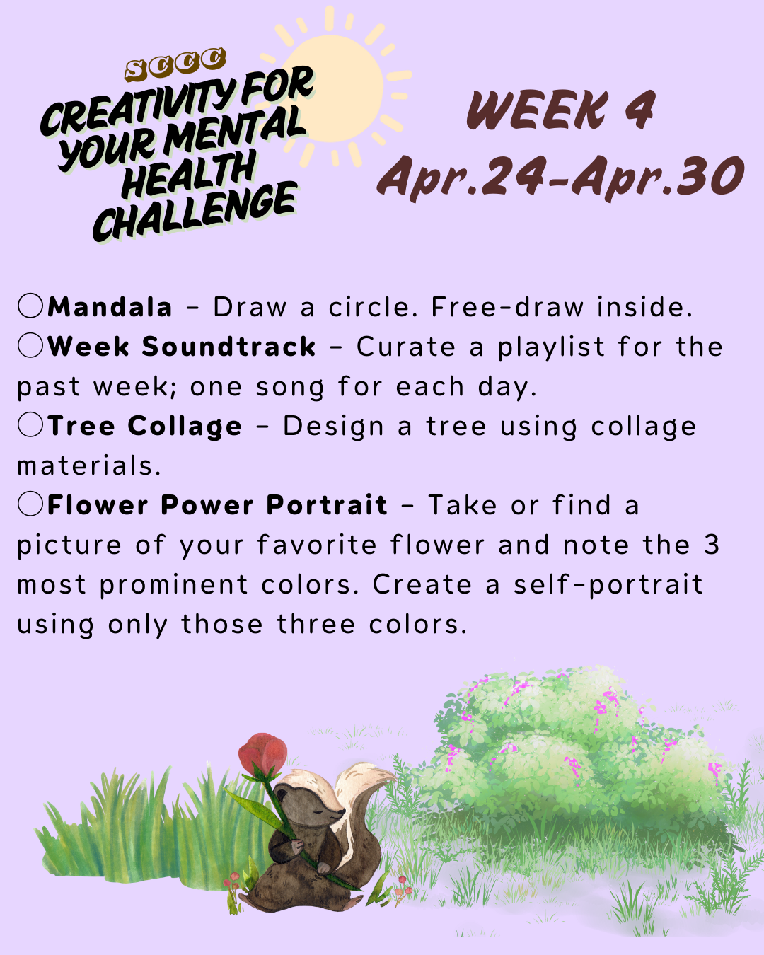 April Creativity Challenge April Creativity Challenge