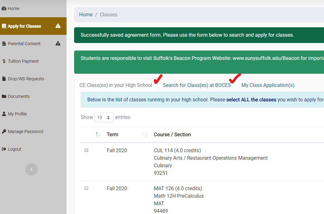 Beacon Portal Registration Instructions