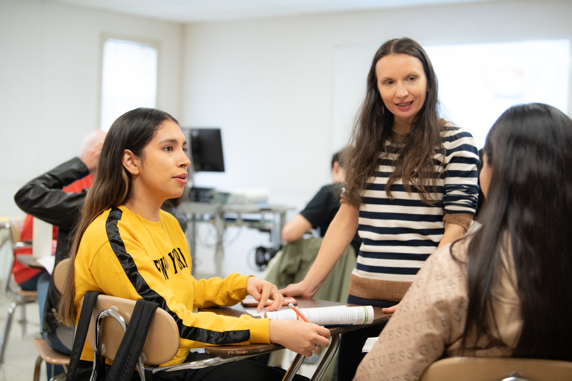 ESL students in the Grant classroom.