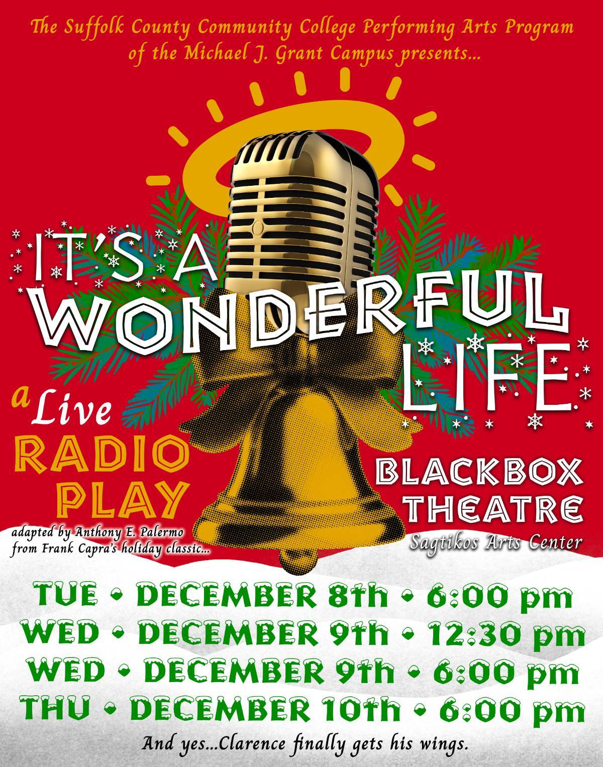 Flyer of It's a Wonderful Life show