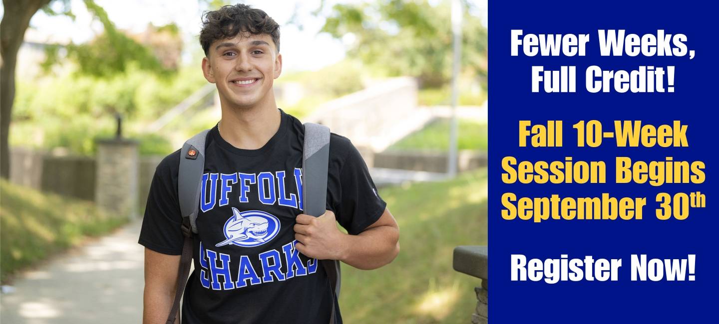 Fewer Weeks, Full Credit. Fall 10-Week Session begins September 30th. Register Now.