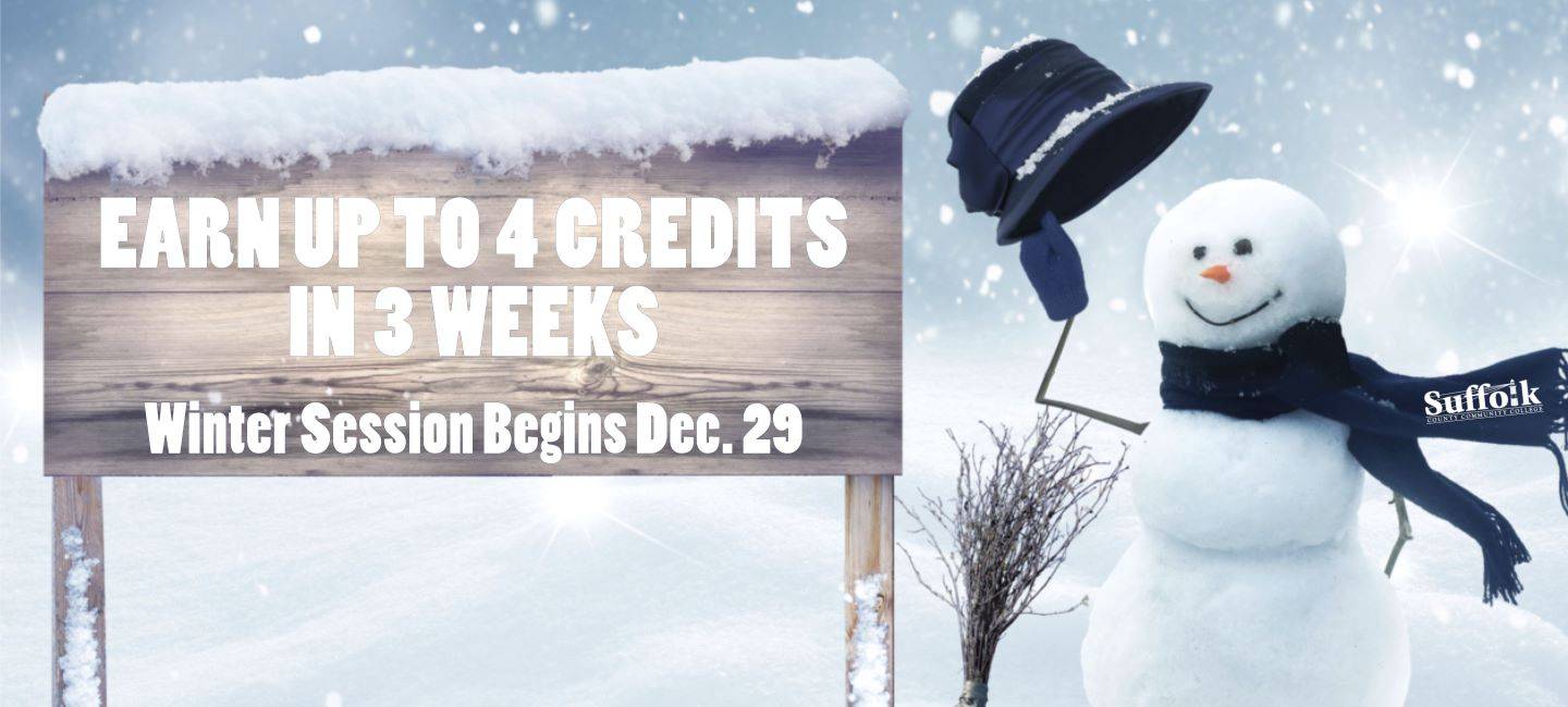 Earn up to 4 credits in 3 weeks. Winter session begins Dec. 29