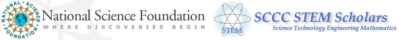 National Science Foundation and SCCC Stem Scholars Logo